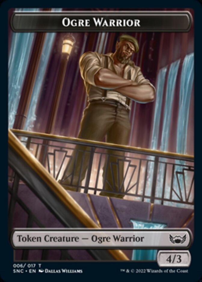 Ogre Warrior // Copy Double-sided Token [Streets of New Capenna Tokens] | Jack's On Queen