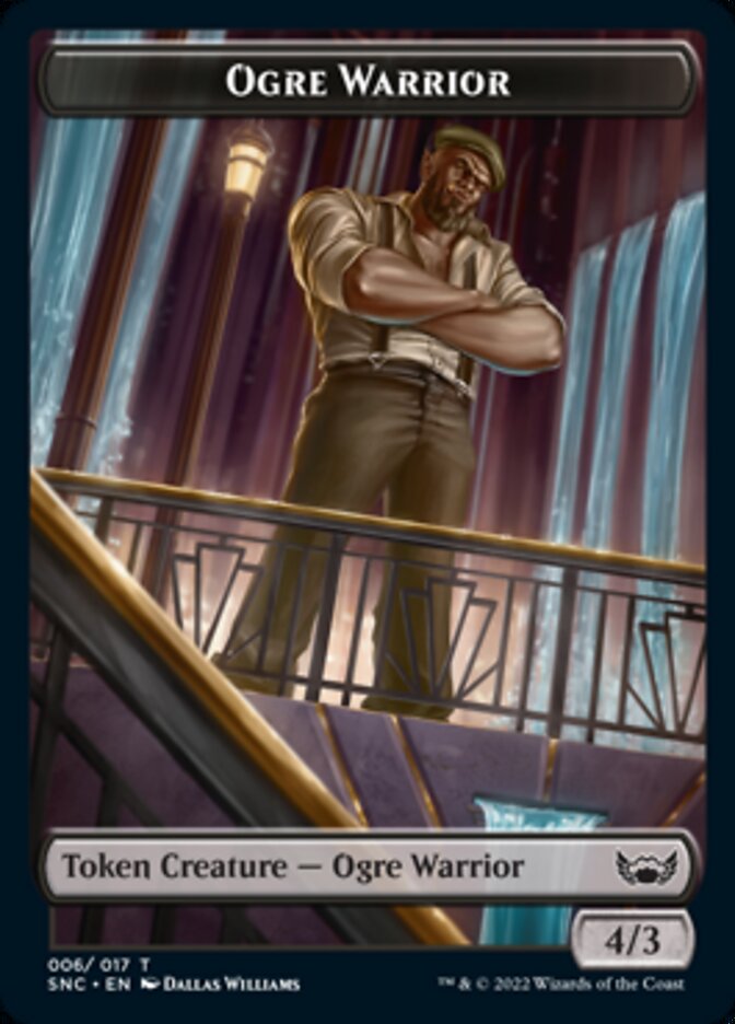 Treasure (014) // Ogre Warrior Double-sided Token [Streets of New Capenna Tokens] | Jack's On Queen