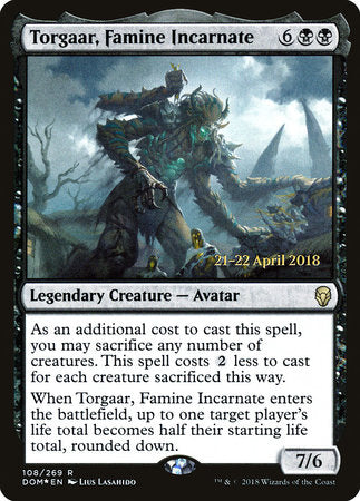 Torgaar, Famine Incarnate [Dominaria Promos] | Jack's On Queen