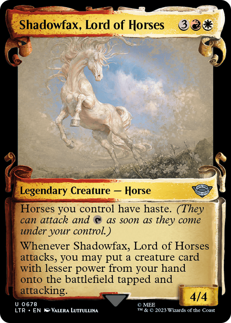 Shadowfax, Lord of Horses [The Lord of the Rings: Tales of Middle-Earth Showcase Scrolls] | Jack's On Queen