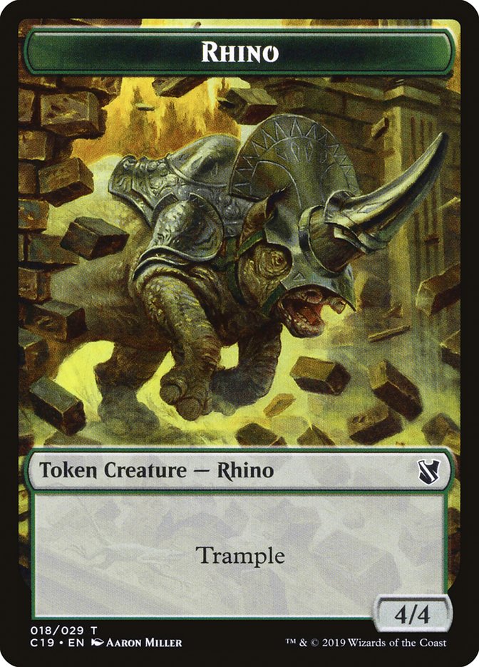 Rhino [Commander 2019 Tokens] | Jack's On Queen