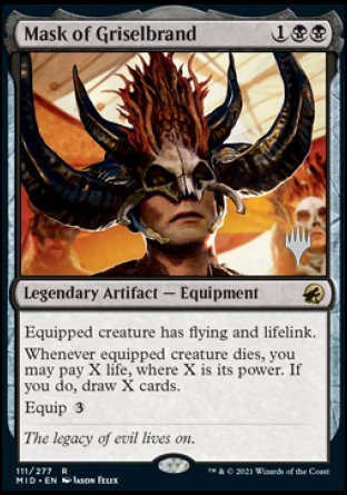 Mask of Griselbrand (Promo Pack) [Innistrad: Midnight Hunt Promos] | Jack's On Queen