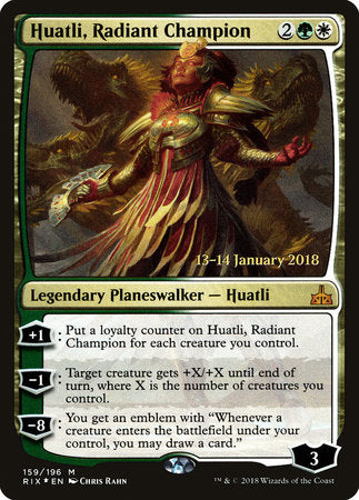 Huatli, Radiant Champion [Rivals of Ixalan Promos] | Jack's On Queen