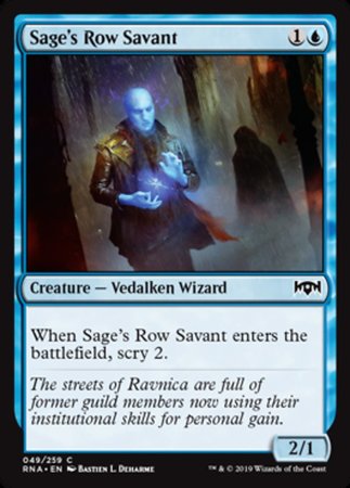 Sage's Row Savant [Ravnica Allegiance] | Jack's On Queen