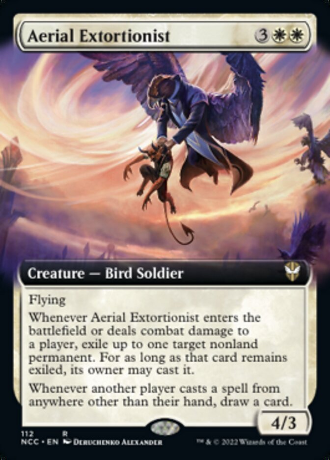 Aerial Extortionist (Extended Art) [Streets of New Capenna Commander] | Jack's On Queen