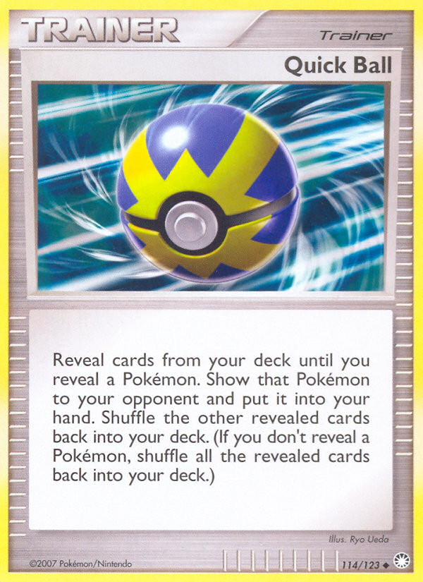 Quick Ball (114/123) [Diamond & Pearl: Mysterious Treasures] | Jack's On Queen