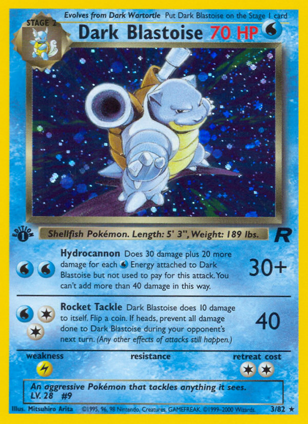 Dark Blastoise (3/82) [Team Rocket 1st Edition] | Jack's On Queen