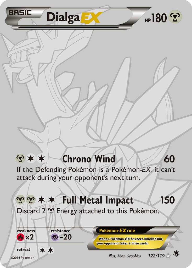 Dialga EX (122/119) [XY: Phantom Forces] | Jack's On Queen