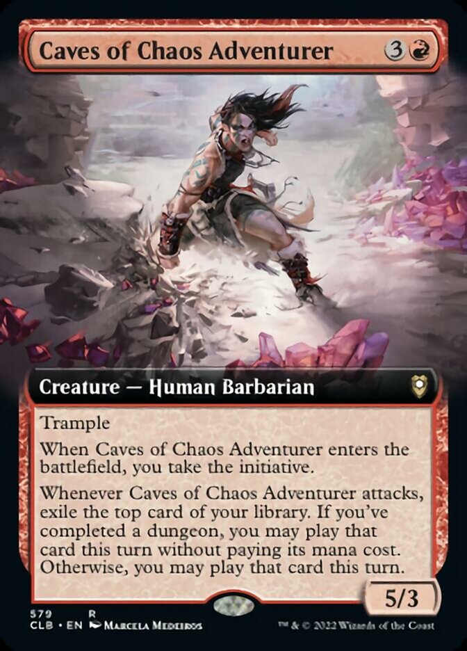 Caves of Chaos Adventurer (Extended Art) [Commander Legends: Battle for Baldur's Gate] | Jack's On Queen