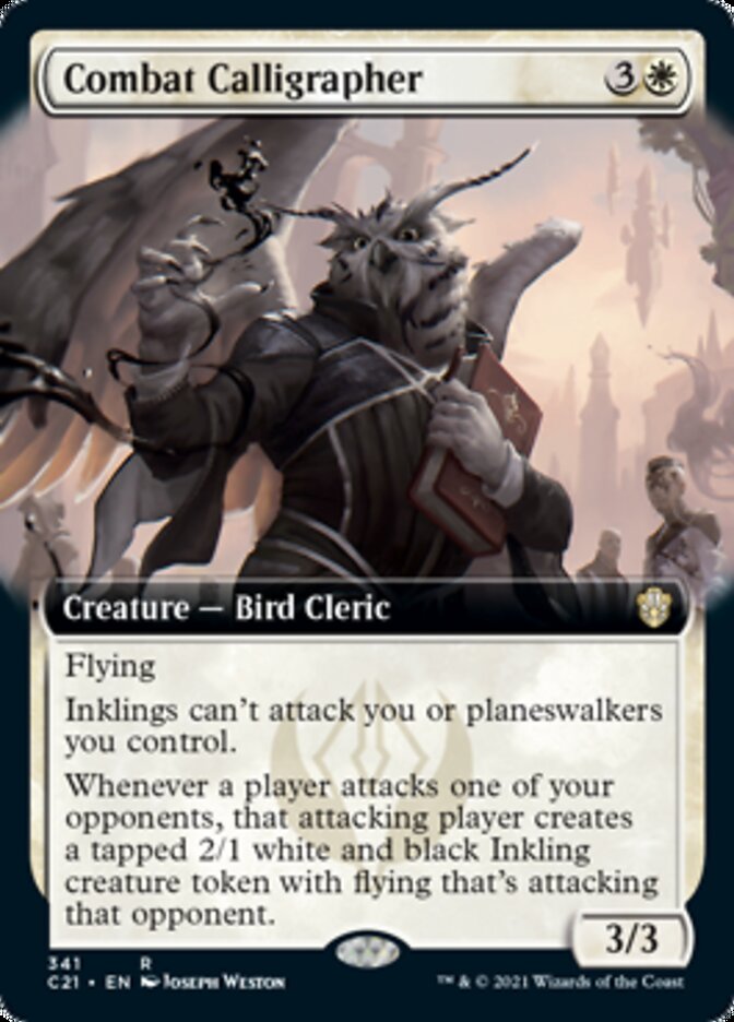 Combat Calligrapher (Extended) [Commander 2021] | Jack's On Queen
