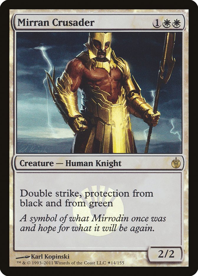 Mirran Crusader (Buy-A-Box) [Mirrodin Besieged Promos] | Jack's On Queen