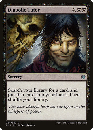 Diabolic Tutor [Commander Anthology] | Jack's On Queen