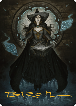 Tasha, the Witch Queen Art Card (76) (Gold-Stamped Signature) [Commander Legends: Battle for Baldur's Gate Art Series] | Jack's On Queen
