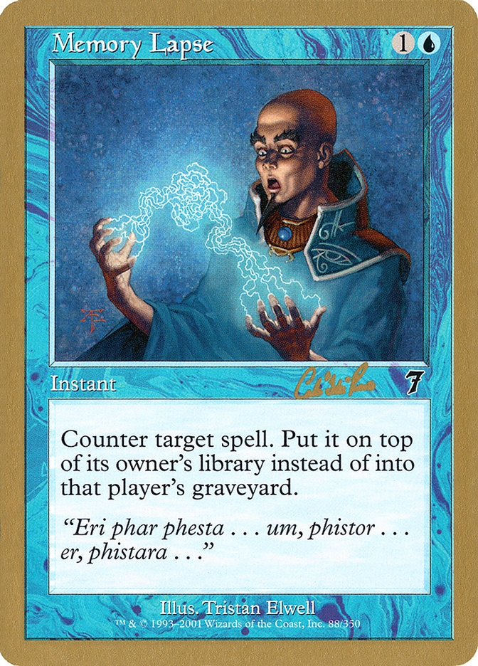 Memory Lapse (Carlos Romao) [World Championship Decks 2002] | Jack's On Queen
