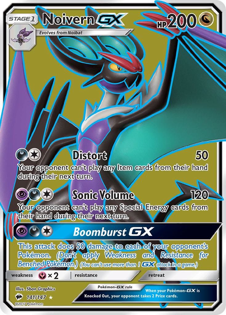 Noivern GX (141/147) [Sun & Moon: Burning Shadows] | Jack's On Queen