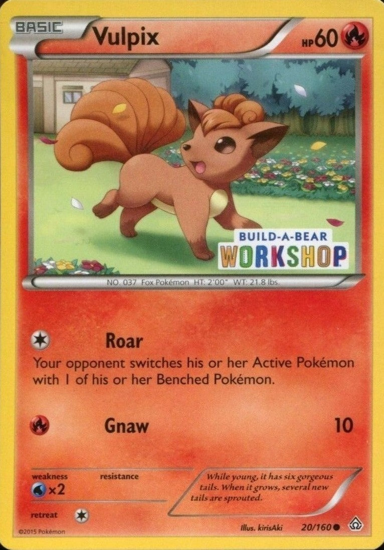 Vulpix (20/160) (Build A Bear Workshop Exclusive) [XY: Primal Clash] | Jack's On Queen