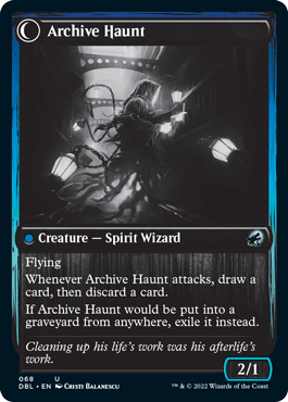 Overwhelmed Archivist // Archive Haunt [Innistrad: Double Feature] | Jack's On Queen