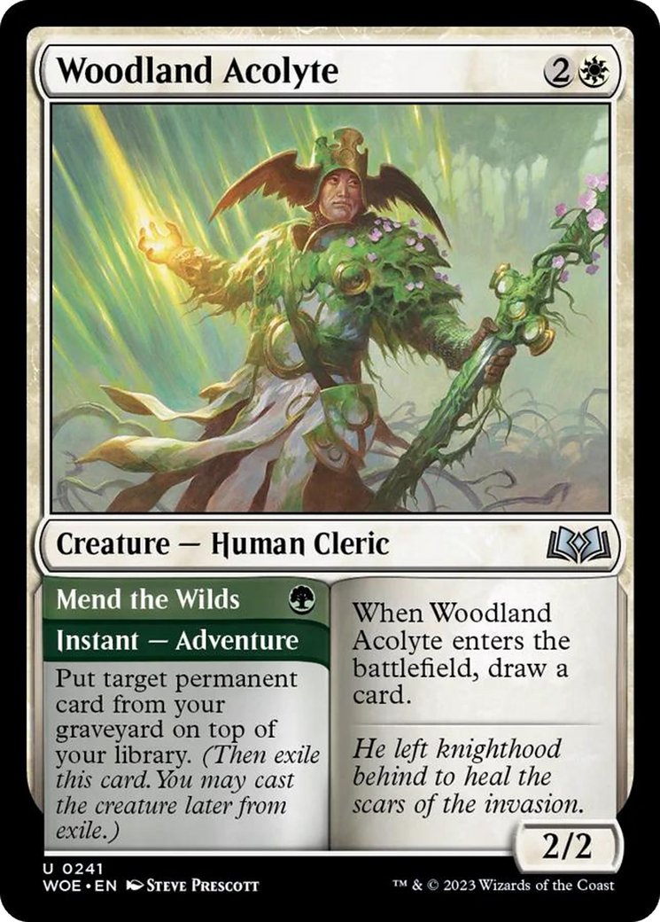 Woodland Acolyte // Mend the Wilds [Wilds of Eldraine] | Jack's On Queen