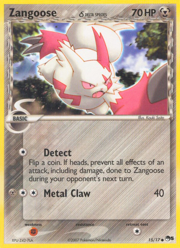 Zangoose (15/17) (Delta Species) [POP Series 5] | Jack's On Queen