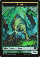 Elf Druid // Beast (020/036) Double-sided Token [Commander 2014 Tokens] | Jack's On Queen