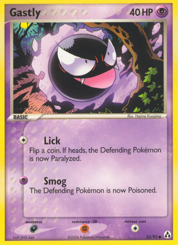 Gastly (52/92) [EX: Legend Maker] | Jack's On Queen