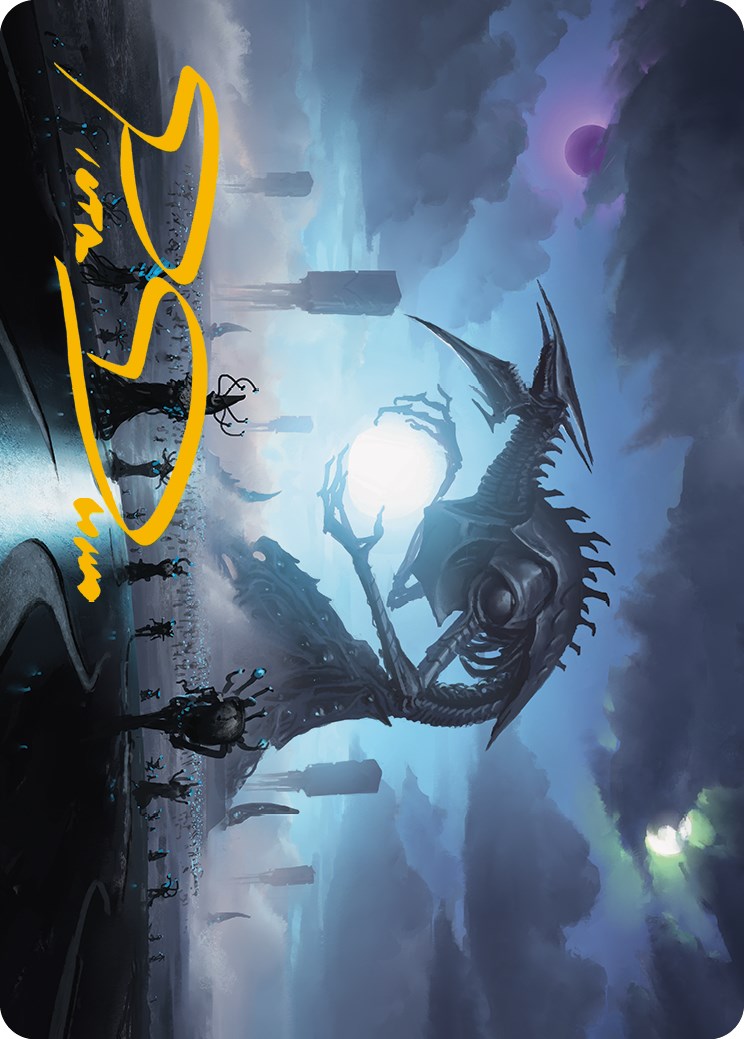 Blue Sun's Zenith Art Card (Gold-Stamped Signature) [Phyrexia: All Will Be One Art Series] | Jack's On Queen