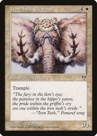 Iron Tusk Elephant [Mirage] | Jack's On Queen