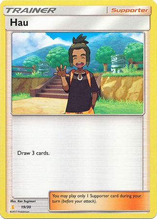 Hau (19/30) [Sun & Moon: Trainer Kit - Alolan Raichu] | Jack's On Queen