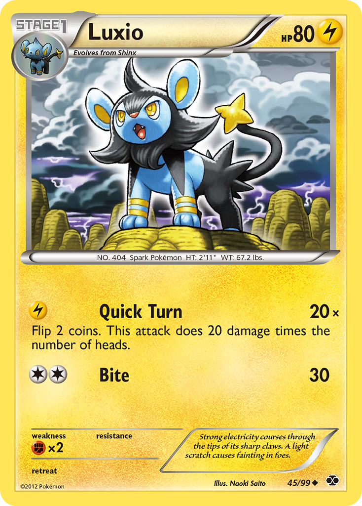 Luxio (45/99) [Black & White: Next Destinies] | Jack's On Queen