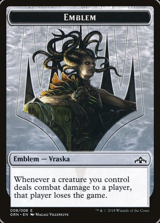 Emblem - Vraska, Golgari Queen [Guilds of Ravnica Tokens] | Jack's On Queen