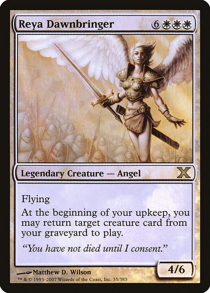 Reya Dawnbringer (Premium Foil) [Tenth Edition] | Jack's On Queen