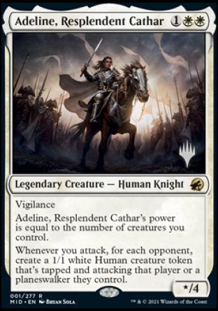 Adeline, Resplendent Cathar (Promo Pack) [Innistrad: Midnight Hunt Promos] | Jack's On Queen