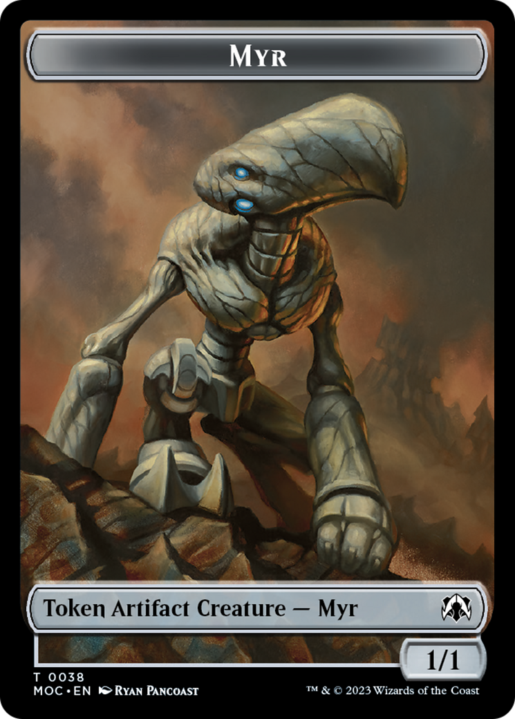 Phyrexian Germ // Myr Double-Sided Token [March of the Machine Commander Tokens] | Jack's On Queen
