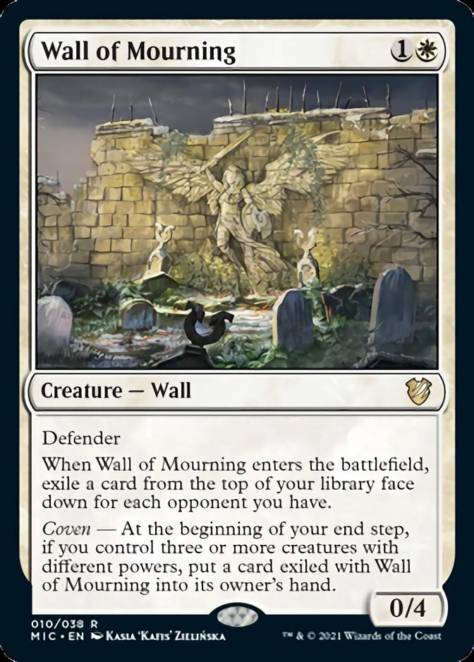 Wall of Mourning [Innistrad: Midnight Hunt Commander] | Jack's On Queen