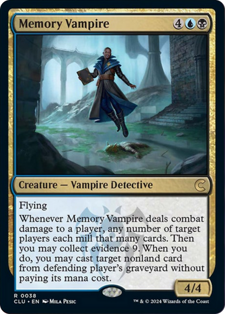 Memory Vampire [Ravnica: Clue Edition] | Jack's On Queen