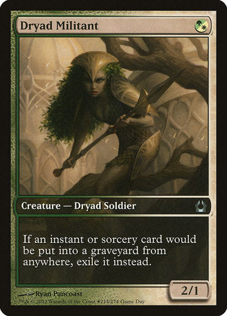 Dryad Militant [Return to Ravnica Promos] | Jack's On Queen