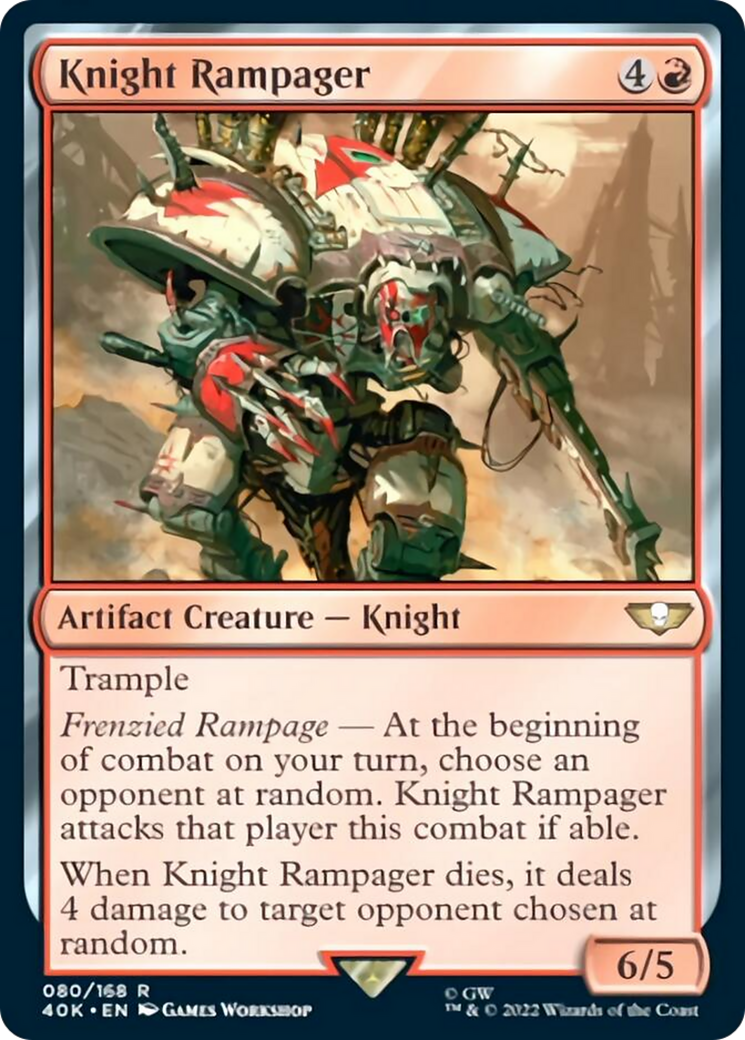 Knight Rampager (Surge Foil) [Universes Beyond: Warhammer 40,000] | Jack's On Queen