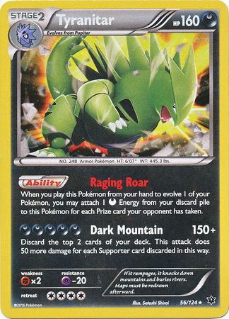 Tyranitar (56/124) (Cosmos Holo) [XY: Fates Collide] | Jack's On Queen