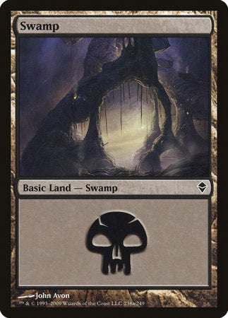 Swamp (238a) [Zendikar] | Jack's On Queen