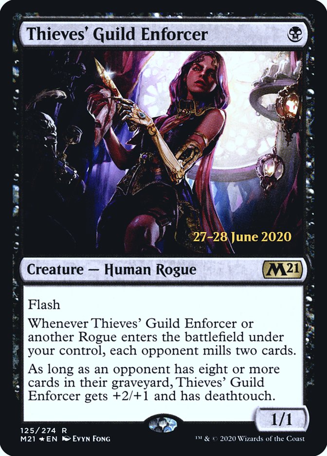 Thieves' Guild Enforcer  [Core Set 2021 Prerelease Promos] | Jack's On Queen
