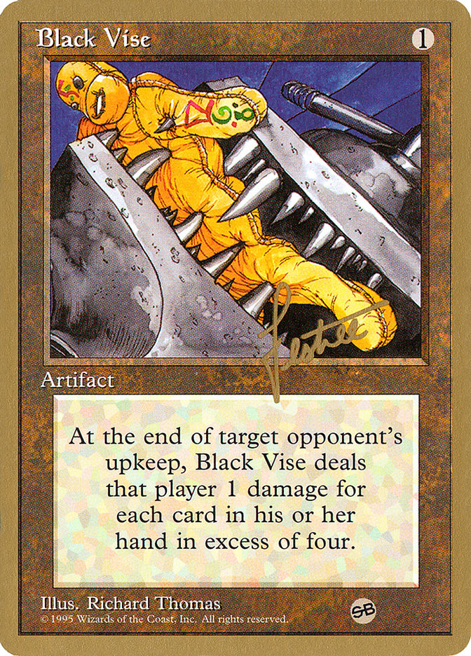 Black Vise (Bertrand Lestree) (SB) [Pro Tour Collector Set] | Jack's On Queen