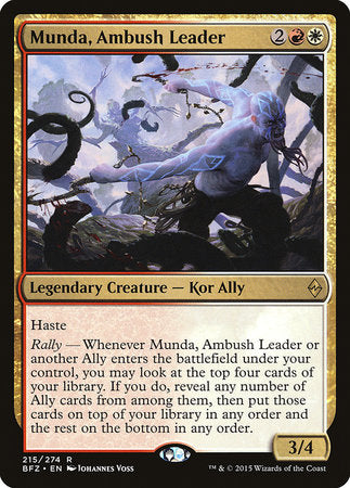Munda, Ambush Leader [Battle for Zendikar] | Jack's On Queen