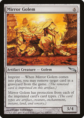 Mirror Golem [Mirrodin] | Jack's On Queen