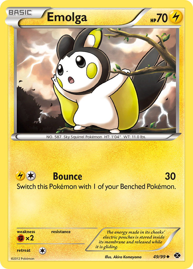 Emolga (49/99) [Black & White: Next Destinies] | Jack's On Queen