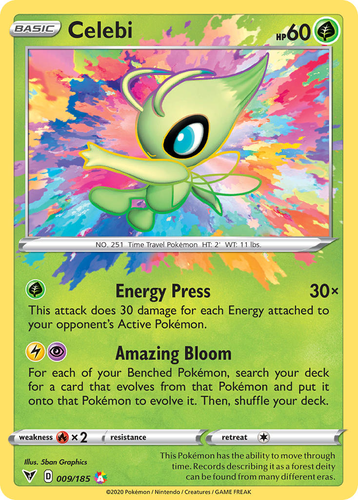 Celebi (009/185) [Sword & Shield: Vivid Voltage] | Jack's On Queen