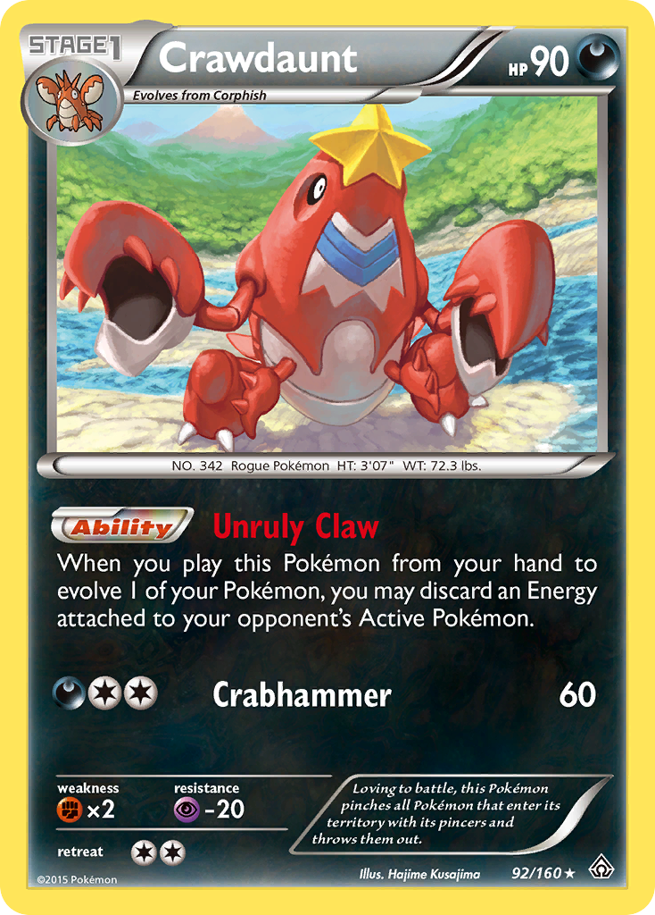 Crawdaunt (92/160) [XY: Primal Clash] | Jack's On Queen