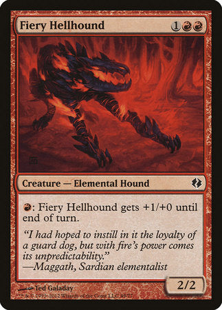 Fiery Hellhound [Duel Decks: Venser vs. Koth] | Jack's On Queen
