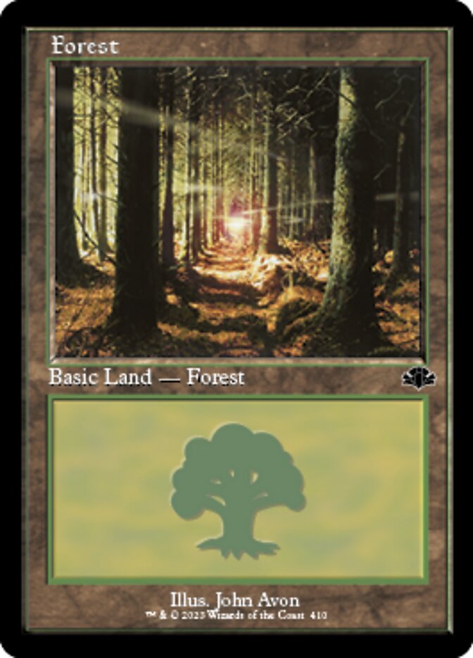 Forest (410) (Retro) [Dominaria Remastered] | Jack's On Queen