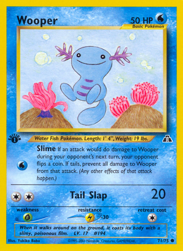 Wooper (71/75) [Neo Discovery 1st Edition] | Jack's On Queen