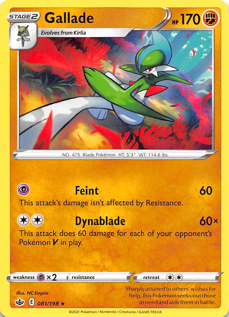 Gallade (081/198) [Sword & Shield: Chilling Reign] | Jack's On Queen